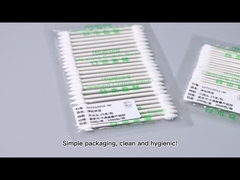 Wacik do pomieszczeń czystych z podwójnymi szpiczastymi długimi patyczkami kosmetycznymi